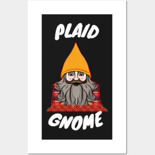 Plaid Gnome Posters and Art